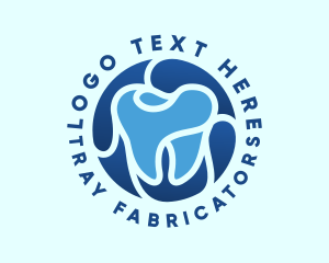 Blue Dental Tooth logo design