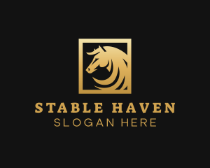 Equine Horse Breed logo