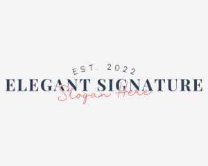 Personal Signature Business logo design