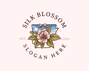 Arkansas Blossom Flower logo design