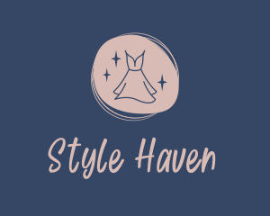 Pastel Pink Dress logo design