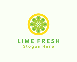 Lemon Location Pin logo design