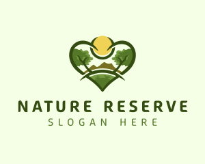 Heart Natural Environment logo design