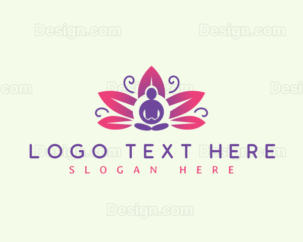 Flower Yoga Zen Logo