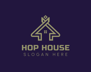 Up Arrow House logo design