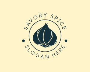 Minimalist Garlic Spice logo design