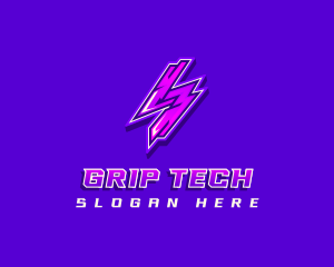 Thunderbolt Tech Electricity logo design