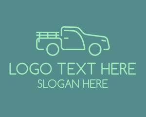 Green Farm Pickup Truck  logo