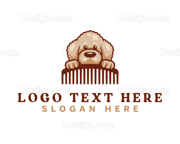 Poodle Dog Comb Logo