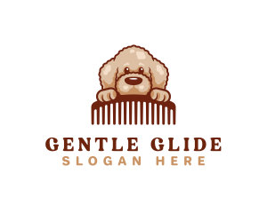 Poodle Dog Comb logo design