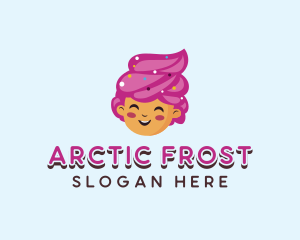 Ice Cream Sundae Dessert logo design