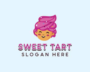 Ice Cream Sundae Dessert logo design