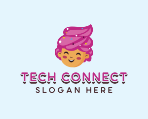 Ice Cream Sundae Dessert logo