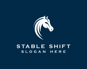 Horse Equestrian Stallion logo design