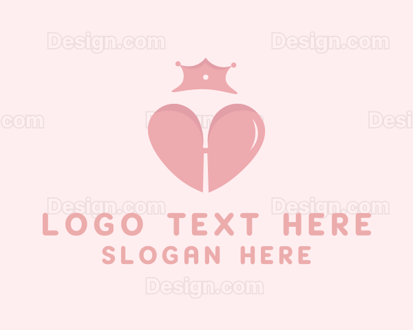 Crown Lingerie Heart Logo