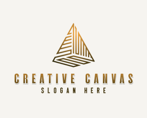 Creative Architect Pyramid logo design