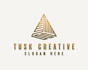 Creative Architect Pyramid logo design