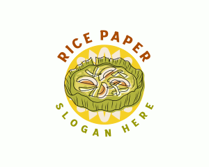 Steamed Cake Food logo design