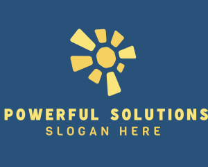 Solar Renewable Energy logo design