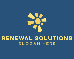 Solar Renewable Energy logo design