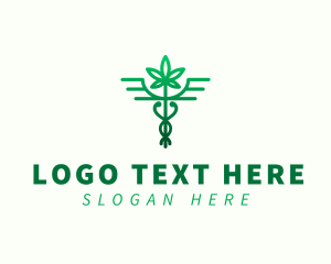 Medical Caduceus Marijuana logo