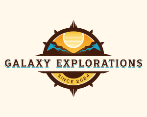 Travel Navigation Compass logo design