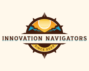 Travel Navigation Compass logo design