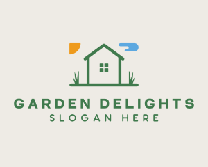 House Lawn Garden logo design