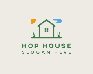 House Lawn Garden logo design