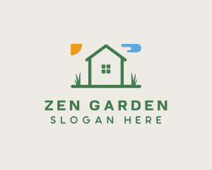 House Lawn Garden logo design