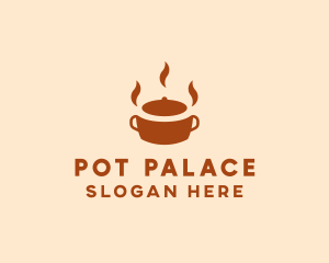 Brown Hot Pot logo design