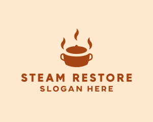 Brown Hot Pot logo design