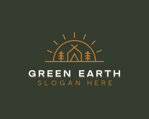 Camping Camp Tent logo design