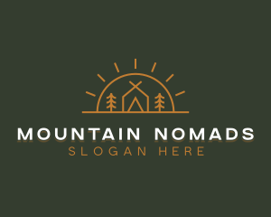 Camping Camp Tent logo design