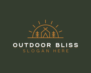 Camping Camp Tent logo design