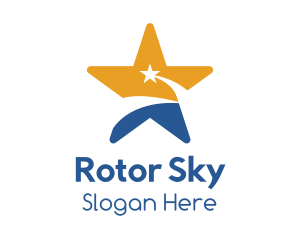 Sky Shooting Star logo design