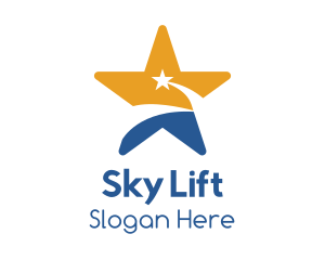 Sky Shooting Star logo design