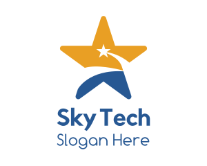 Sky Shooting Star logo design