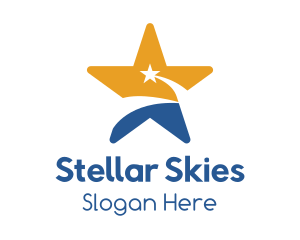 Sky Shooting Star logo design