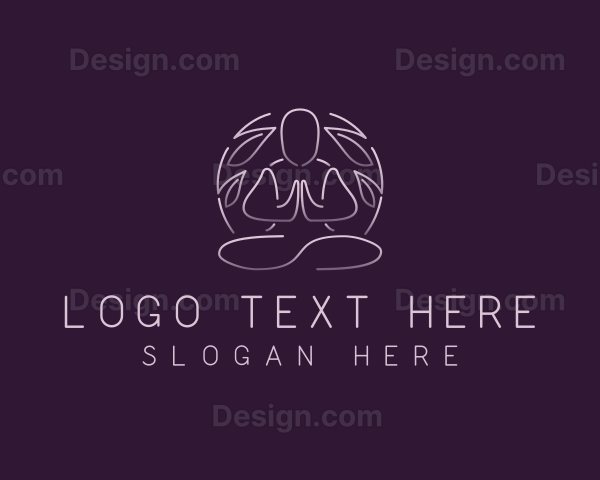 Wellness Yoga Meditation Logo