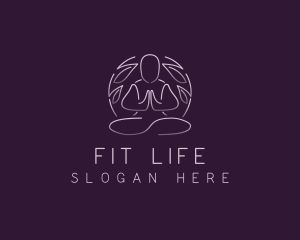 Wellness Yoga Meditation Logo