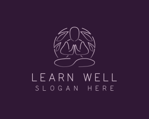 Wellness Yoga Meditation logo design