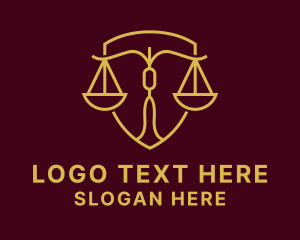 Gold Legal Scale  logo