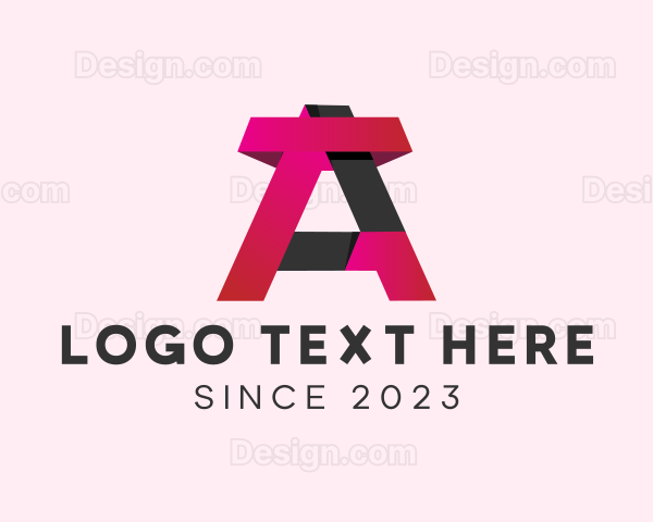 3D Modern Letter A Logo