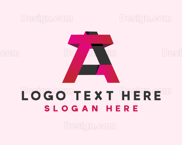 3D Modern Letter A Logo