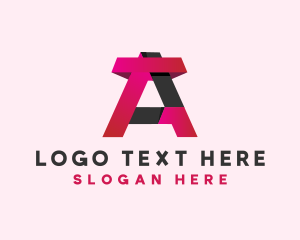 3D Modern Letter A  logo