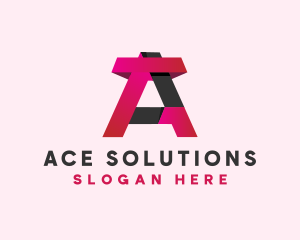 3D Modern Letter A  logo design