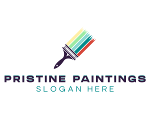 Painting Home Renovation logo design