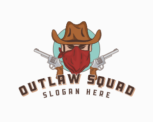 Cowboy Revolver Gun logo