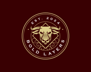 Bull Cow Ranch logo design